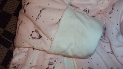 Конверт-спальник детский с капюшоном и рукавами