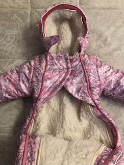 Комбинезон со съемным внутренним мехом 86 см