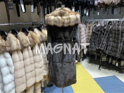 Шуба с куницей