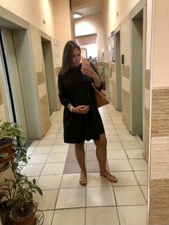 Черное платье Befree для беременных oversize