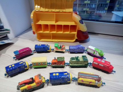 Паровозики Чаггинтон с контейнером для хранения