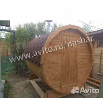 Баня бочка мини